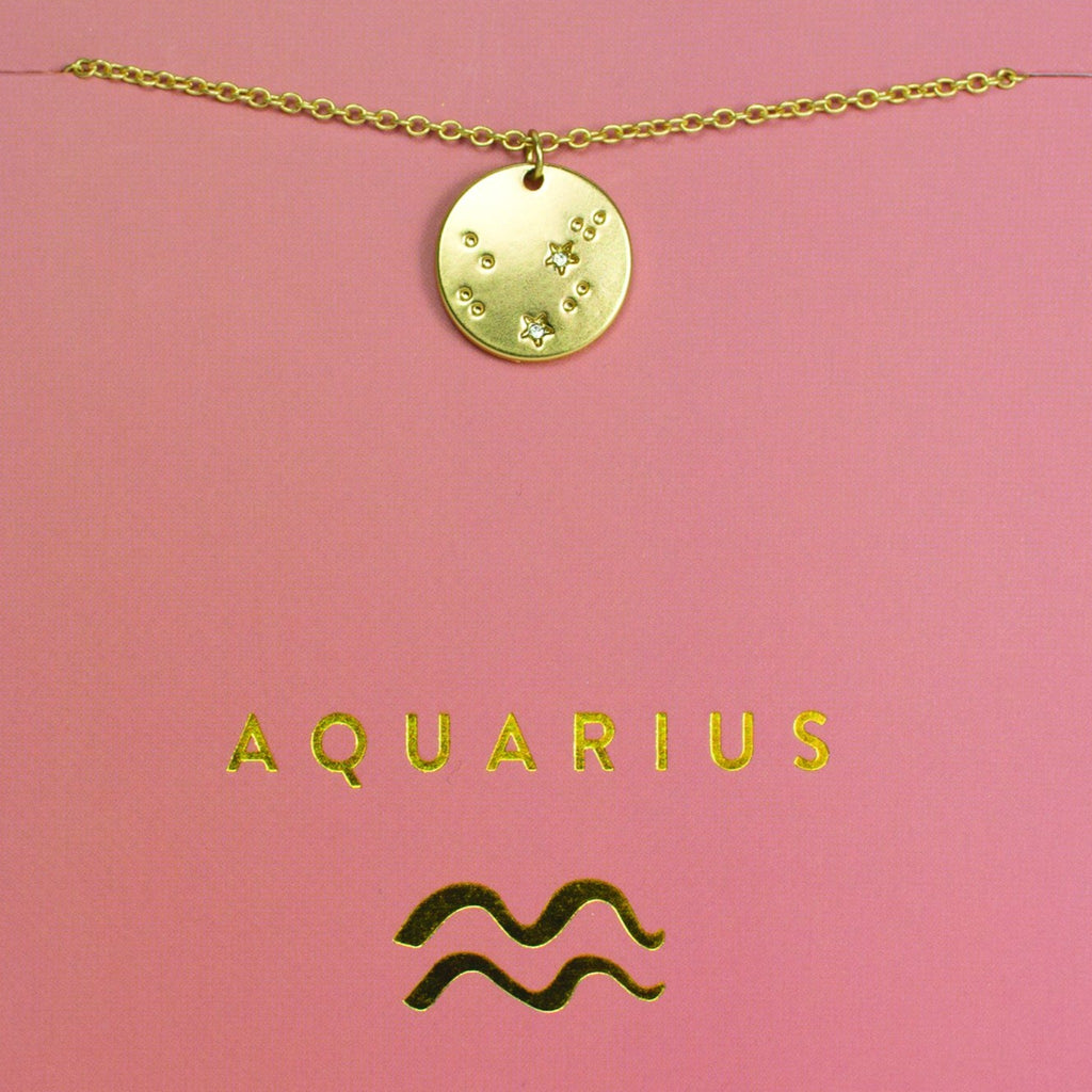 Aquarius Zodiac Necklace | Bryan Anthonys