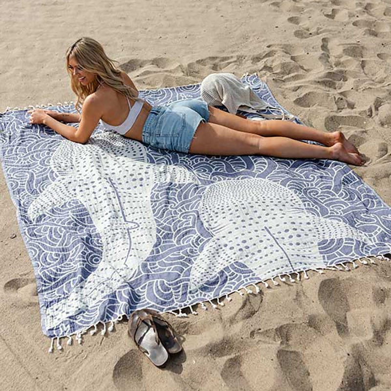 Sand Cloud Turkish Beach Towel - Sand Free - 100% Organic Turkish